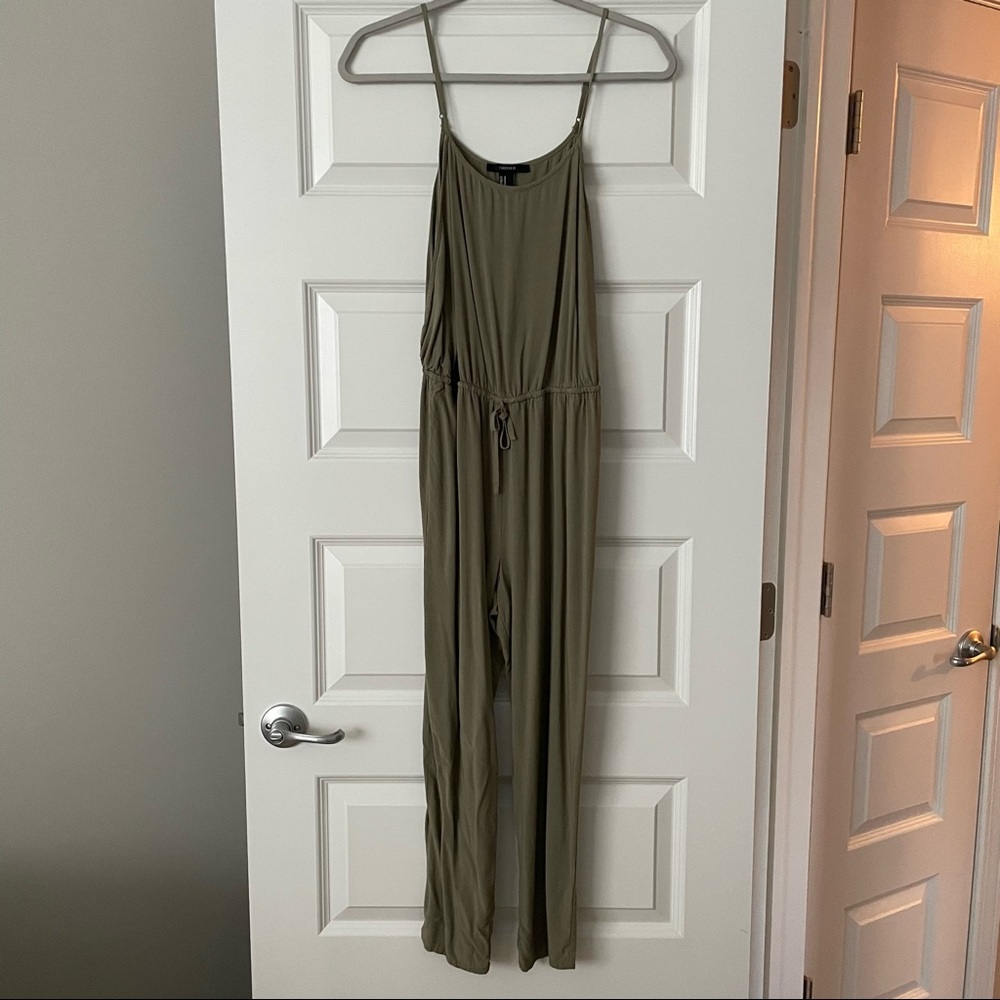 Olive Green Pant Romper